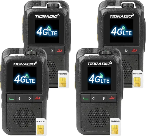 Vista 16 de TIDRADIO TD-G100 Rapid Unlimited Range 4G LTE PoC Walkie Talkies de largo alcance con tarjetas SIM, radios bidireccionales de 5000 millas a nivel