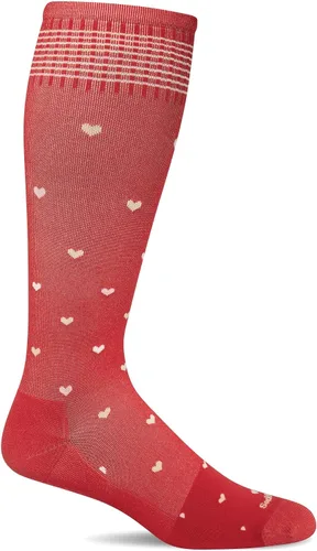 Vista 5 de Sockwell Calcetines de compresión graduados moderados de corazón completo para mujer Carbón