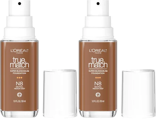 Vista 13 de L'Oreal Paris True Match - Base líquida supermezclable, maquillaje de base líquida de cobertura media, C0.5, ligero, 1 onza líquida
