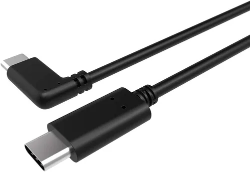 Vista 5 de Cable USB C a USB C compatible con Oculus Quest 2Quest transferencia de datos de alta velocidad de 90 grados y cable de carga rápida