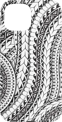 Vista 6 de Funda de arte tribal polinesio para iPhone 16