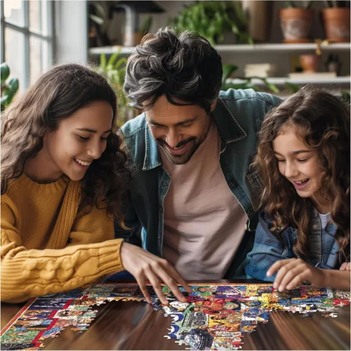 Vista 4 de Rompecabezas de 1000 piezas de White Mountain Puzzles de Los Años Ochenta