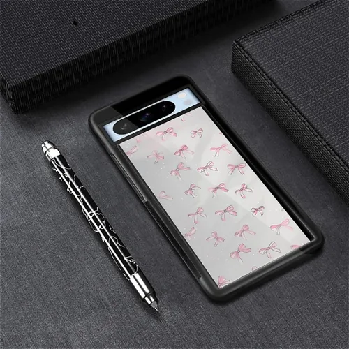 Vista 1850 de Compatible con Google Pixel 4A 5G Mobile Case Creative Acrylic Panel trasero Silicona Protección Grip especialmente diseñado para Google Pixel 4A 5G