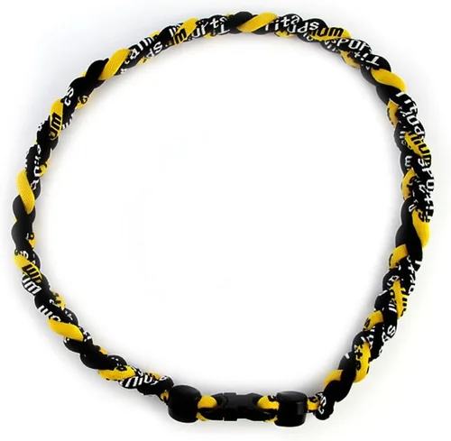 Vista 15 de MapofBeauty Dos colores moda tres trenzado cuerda Tornado collar