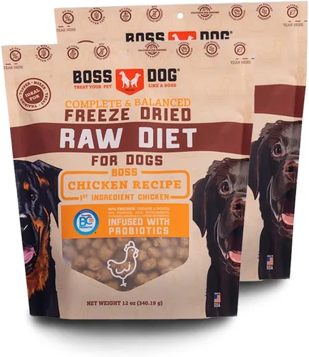 Vista 20 de Boss Dog Dieta cruda liofilizada (perros), receta de cordero, bolsa de 12 onzas
