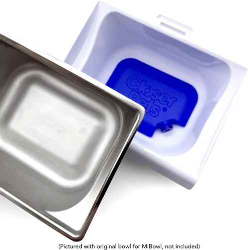 Vista 5 de Closer Pets Inserto de acero inoxidable y bolsa de hielo, compatible con el alimentador automático MiBowl para mascotas con microchip