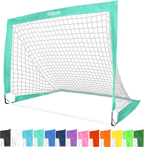 Vista 31 de GoSports - Arcos de fútbol portátiles para niños, 13 opciones de color, elige 4 x 3 pies o 6 x 4 pies, redes desplegables de tono