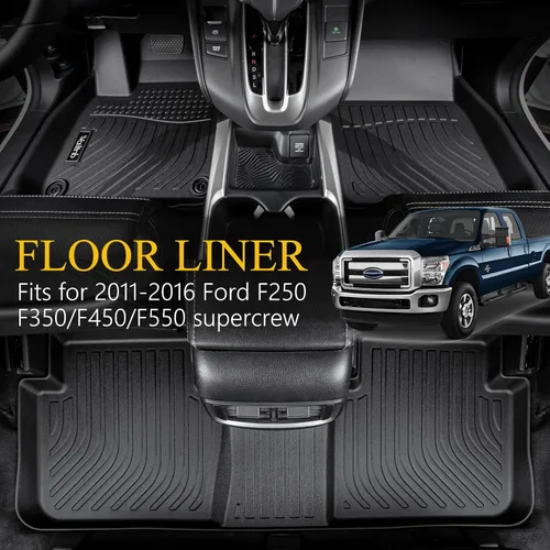 Vista 214 de Tapetes de piso para todo clima y forro de carga con respaldo para Chevrolet Suburban de 7 asientos 2021-2025 / GMC Yukon XL de 7 asientos