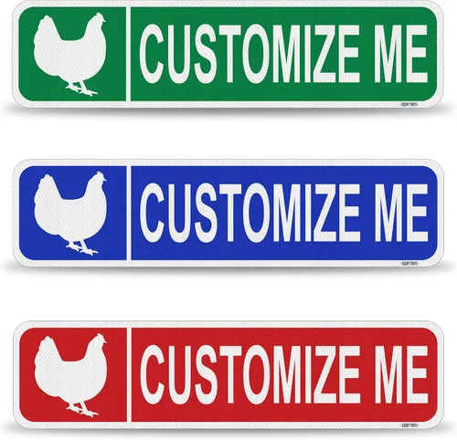 Vista 20 de Street Signs - Letreros personalizados con diseño de oso Diseña tu letrero de calle personalizado con color, símbolo de animal, fuente, palabras
