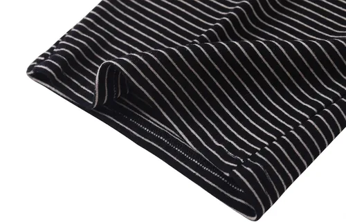 Vista 5 de Camiseta de manga larga para bebés y niños pequeños, camiseta de algodón a rayas con cuello redondo