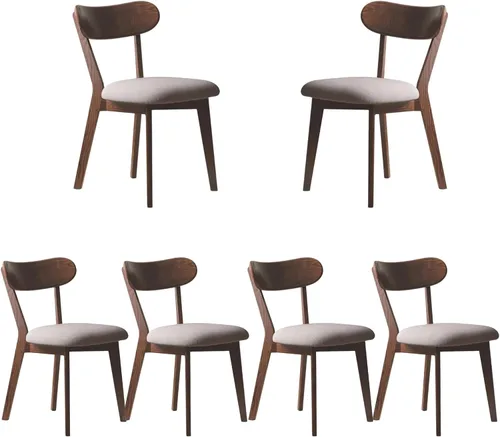 Vista 16 de Silla de comedor de madera maciza para cocina (1, negro) Contoured seat for comfort. Non-slip feet, sturdy wood. Quick assembly. For dining