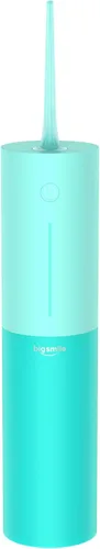 Vista 9 de Bigsmile Irrigador dental portátil inalámbrico para ducha de viaje, hilo dental fuerte IPX7 200ML imprescindible para niños y puentes