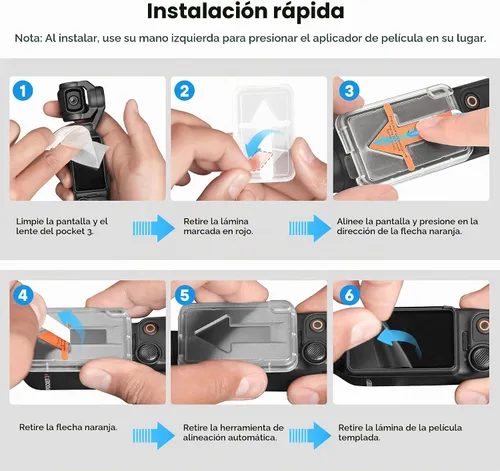 Vista 5 de Tomat AR - Protector de pantalla para DJI Osmo Pocket 4/Pocket 3, 2