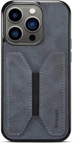 Vista 8 de Kowauri Funda para iPhone 15 Pro Max, funda de piel sintética tipo cartera con ranura para tarjeta de crédito, funda protectora ultra delgada