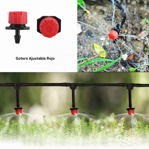 Vista 2 de MSDADA Sistema de riego automático de jardín de 50 pies, kit de riego de plantas de distribución en blanco de 1/4 de pulgada, accesorios que
