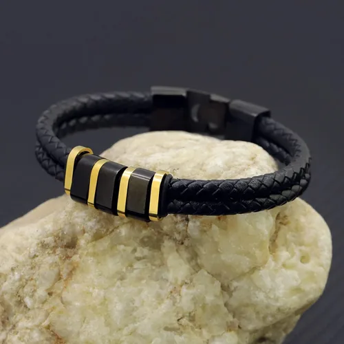 Vista 6 de Joyería navideña para niño, regalo de árbol de la vida, pulseras trenzadas de acero inoxidable, pulsera de Acción de Gracias, pulseras de cuero