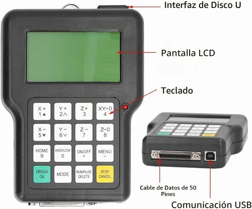 Vista 2 de LiebeWH controlador CNC de 3 ejes, 120 V de alta microstepping