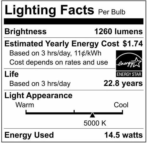 Vista 2 de EcoSmart Bombilla LED de inundación regulable PAR38 equivalente a 120 W (paquete de 2)