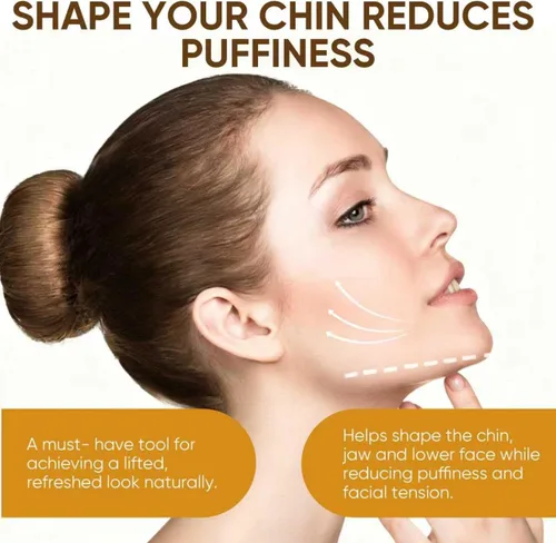 Vista 4 de Cepillo facial de contorno linfático – Cepillo facial linfático suave para drenaje linfático, masaje de contorno facial y cepillado en seco