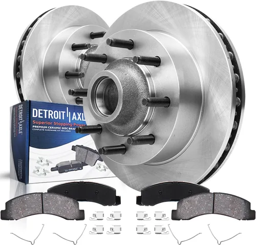 Vista 20 de Detroit Axle – Pinza de freno del lado del pasajero trasero + pastillas de freno de reemplazo para Silverado Sierra 1500 Tahoe Yukon Astro Deville