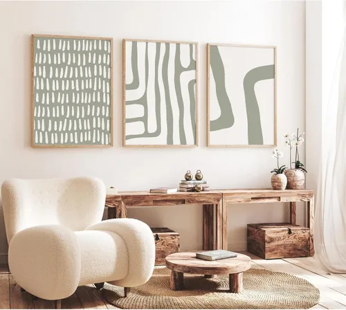 Vista 139 de Imágenes abstractas modernas para pared, arte de pared bohemio y neutro, arte de pared de línea minimalista, arte de pared beige, negro y marrón