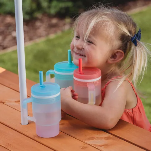 Vista 10 de Infantino My 1st Tumbler Silicone Sippy Cup, Limelight, Straw Cup, 9 Ounces (Pack of 6)