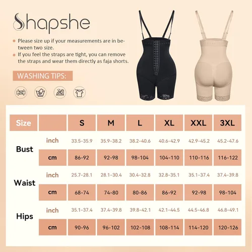 Vista 3 de SHAPSHE Fajas Colombianas Shapewear for Women Tummy Control Butt Lifter Short