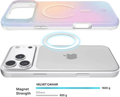 Vista 425 de VELVET CAVIAR Funda para iPhone 15, compatible con MagSafe, probada contra caídas de 10 pies, fundas protectoras de diseño, leopardo color rosa