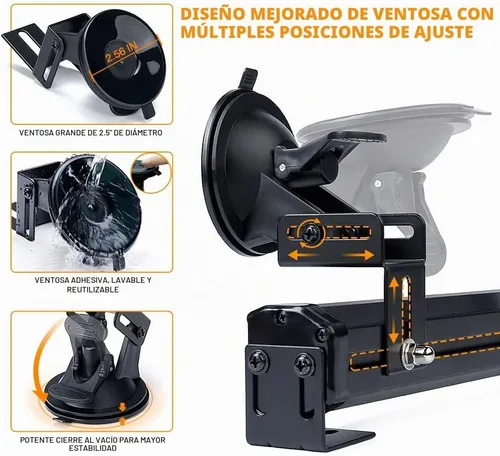 Vista 3 de Xprite Barra de luz estroboscópica LED de 35.5 pulgadas con 21 patrones de flash y soporte de ventosa, barra de luz de precaución para cubierta