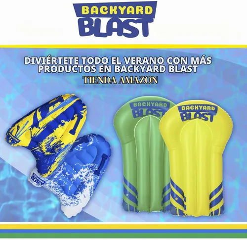Vista 7 de BACKYARD BLAST Manguera de rociador de 31 pies, accesorio de tobogán de agua y aspersor de césped