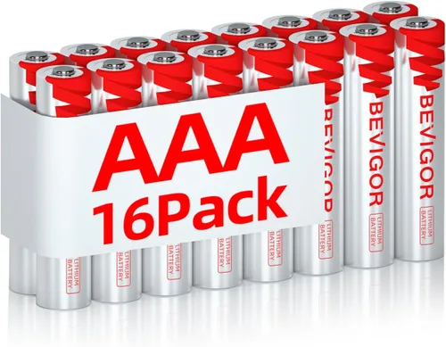Vista 8 de BEVIGOR - Baterías de litio AAA de larga duración de 1,5 V, paquete de 24 unidades para electrónica