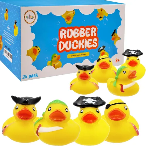 Vista 11 de Juguete de pato de goma pirata de San Patricio, paquete de 6 patos para niños, proyectos de cumpleaños de baño, regalos para baby showers, aula