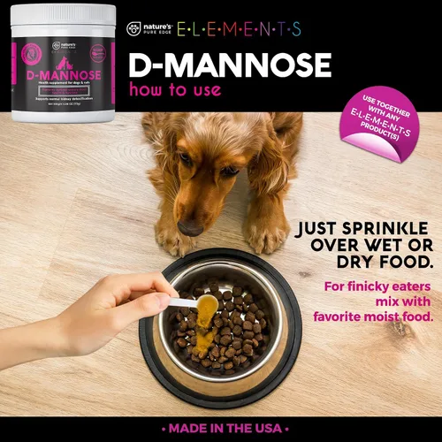 Vista 7 de Suplemento D-manosa con pollo real para perros y gatos. Uso para el tratamiento inmediato y preventivo de las infecciones de la vejiga y del tracto