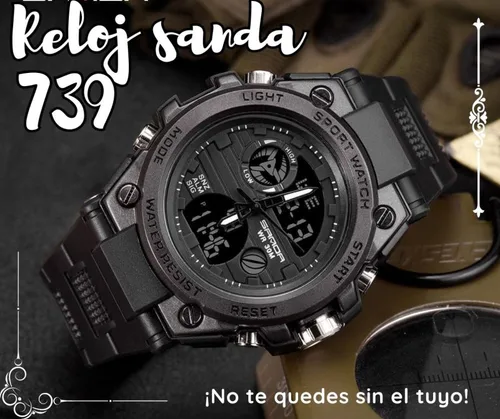 Vista 2 de Reloj Deportivo Sanda 739 Resistencia Precisión y Estilo en un Solo Diseño