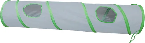 Vista 10 de PetLike Túnel para gatos de interior plegable para mascotas, tubo emergente para mascotas, escondite, juguetes de juego para gatos con pelota