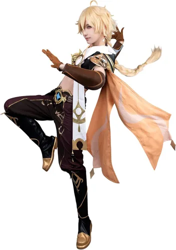 Vista 3 de CosFantasy Genshin Impact Cosplay Jacquard Upgrade Ver Ganyu Aether Zhongli Hu Tao Klee Cosplay