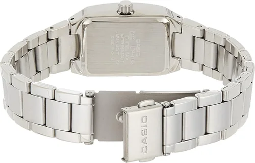 Vista 2 de Casio Reloj de pulsera clásico de acero inoxidable LTP1165A-1C para mujer, plateado, LTP-1165A-1C