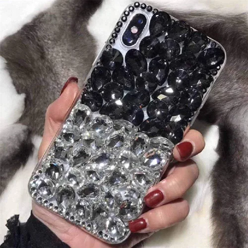 Vista 8 de Funda para Moto G4 Play, lujo 3D hecho a mano con piedras brillantes de cristal, diamantes de imitación brillantes, para Motorola Moto G4 Play