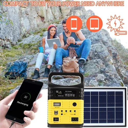 Vista 14 de Generador solar portátil con panel, estación de energía 10000mAh