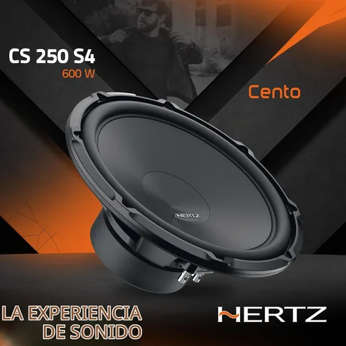 Vista 3 de HERTZ Cento Series CS-250-S4 Subwoofer SVC RMS de 4 ohmios de 10" (250 mm) 300 vatios