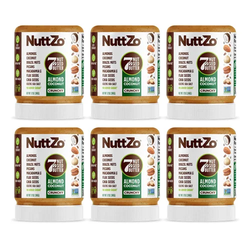 Vista 11 de NuttZo Mantequilla de Nueces y Semillas Keto Chocolate - 7 Mantequillas de Nueces y Semillas, Coco, Nueces de Brasil, Almendras, Nueces Pecanas