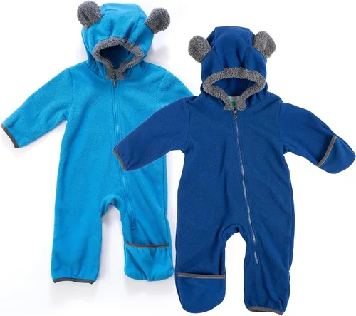 Vista 85 de Enterizo de vellón para bebé, rómper de una sola pieza con capucha para niños, ropa para exteriores, chaqueta infantil