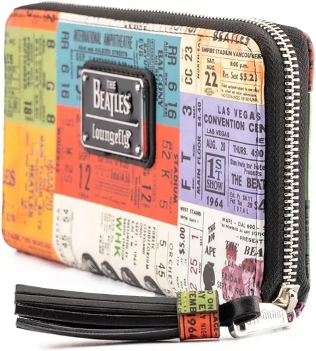 Vista 4 de Loungefly The Beatles Ticket Stubs - Cartera de piel sintética