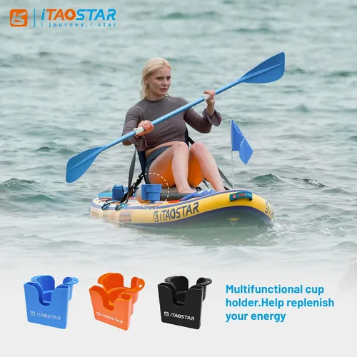 Vista 6 de iTAOSTAR Soporte para tazas multifunción, tabla de remo de dos secciones, adecuado para tipos de taza/botella/bebida, accesorios prácticos