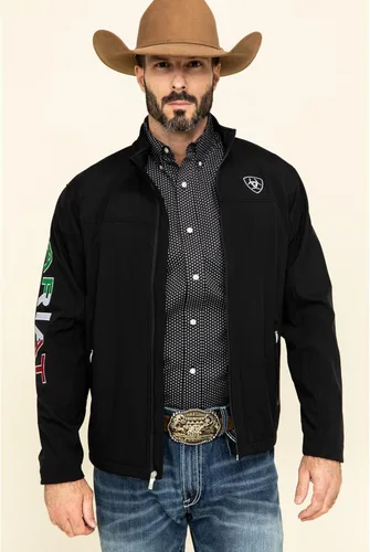 Vista 2 de Ariat Chaqueta Classic Team Softshell Mexico para hombre, color negro