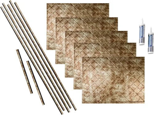 Vista 20 de FASÄDE Kit de protector de vinilo decorativo acolchado de 15 pies cuadrados en plata argente
