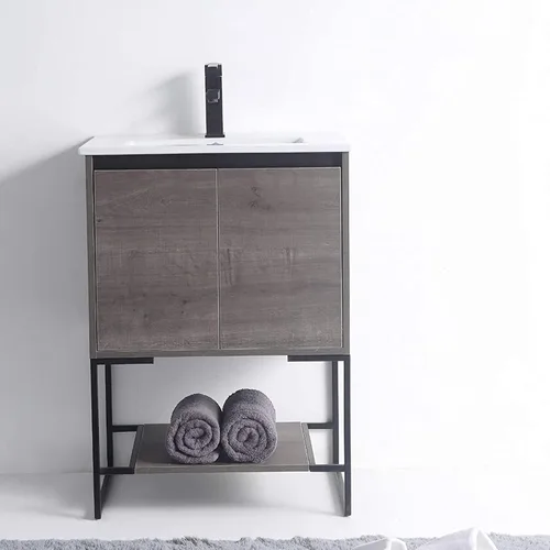 Vista 25 de Mueble de baño URBANIA VANITY con 2 puertas, estante y lavabo