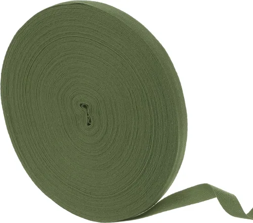Vista 30 de uxcell Cinta de sarga de algodón de 50 yardas, cinta de espiga de 3/8 pulgadas para coser ropa, manualidades (azul)
