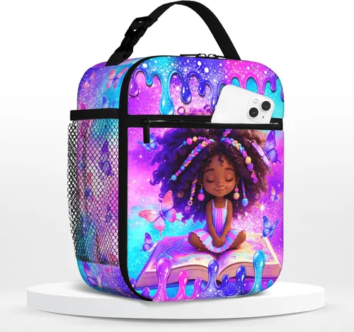 Vista 26 de Lonchera de béisbol para niños, con aislamiento, con diseño de calavera y béisbol, lonchera para niños, escuela, trabajo, oficina, viajes, picnic