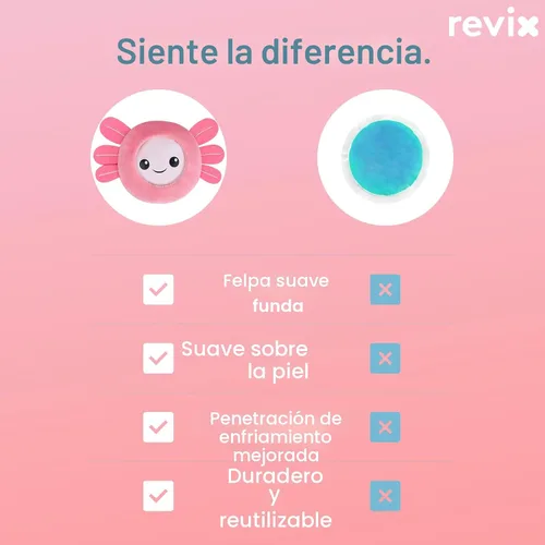 Vista 7 de REVIX Paquetes de hielo para niños - Bolsas de gel frías reutilizables para niños pequeños y bebés, cubiertas de tela suaves con 4 lindos diseños